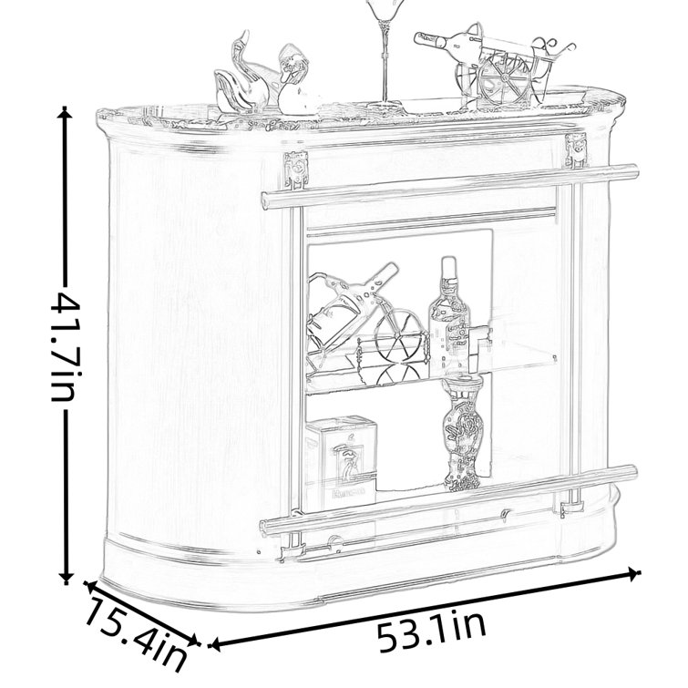 Rosdorf Park Joden Bar Wayfair Canada